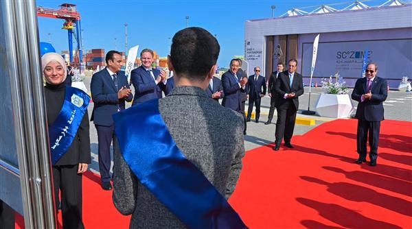 El-Sisi inaugurates maritime projects in SCZONE

